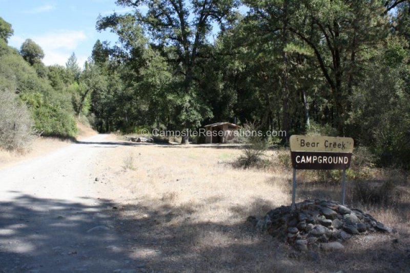 Bear Creek Campground at Mendocino National Forest, California, United